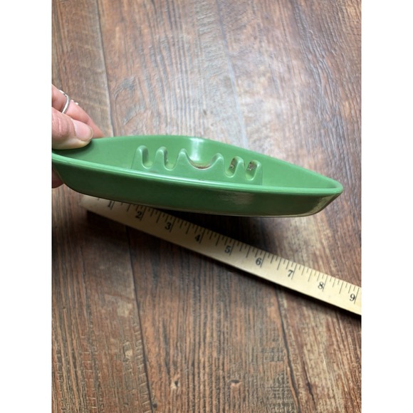 Vintage Modern Boomerang Anholt Coors Green Mid Century Ashtray - Picture 5 of 6